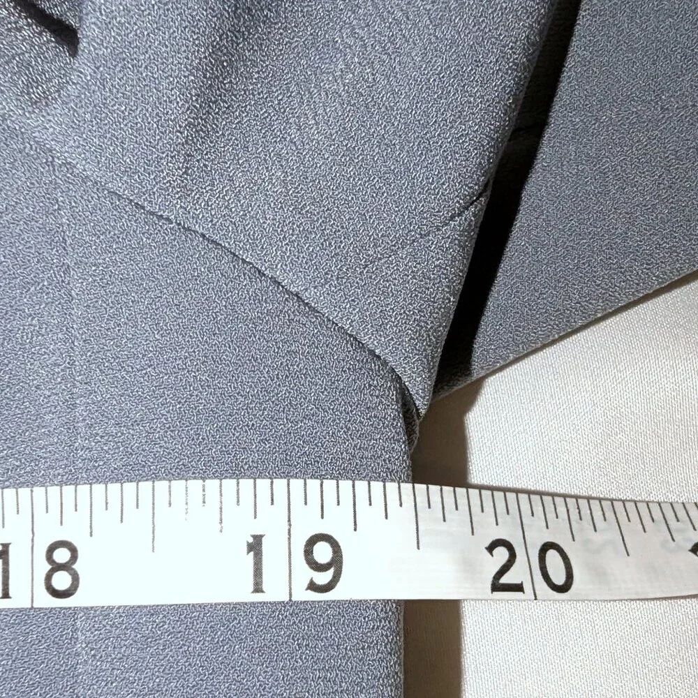 Banana Republic | Blazer Open Drape Front Flyaway Soft Blazer in Gray | Size 6 - Picture 9 of 12